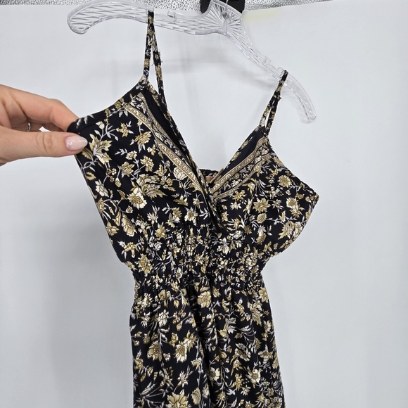 tayma floral tank top vneck mini dress size small - Picture 3 of 6